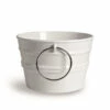 Lavabo Sospeso/Appoggio Bacile Midi Cm.Ø38 H24 Con Anelli In Ceramica Bianco Opaco -arredo bagno negozio lavabo sospeso appoggio bacile midi cm 38 h24 con anelli in ceramica bianco opaco