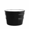 Lavabo Sospeso/Appoggio Bacile Midi Cm.Ø38 H24 In Ceramica Lucido Nero