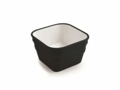Lavabo Sospeso/Appoggio Bacile Qubo 40X40XH25 In Ceramica Nero Opaco