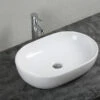 Lavabo Da Appoggio Ticino 60x42 H14 In Ceramica Bianco Lucido 2 Lavabo Da Appoggio Ticino 60x42 H14 In Ceramica Bianco Lucido -arredo bagno negozio lavabo ticino bianco lucido