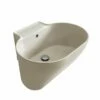 Lavabo Lavatoio Sospeso/Appoggio Tino 60X50Xh.30 In Ceramica Opaco Matera -arredo bagno negozio lavabo tino matera matt