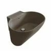 Lavabo Lavatoio Sospeso/Appoggio Tino 60X50Xh.30 In Ceramica Opaco Siena -arredo bagno negozio lavabo tino siena matt