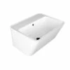 Lavabo Sospeso/Appoggio Wynn 50X40Xh.25 In Ceramica Lucido Bianco -arredo bagno negozio lavabo wynn 50x40 bianco lucido frontale