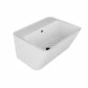 Lavabo Sospeso/Appoggio Wynn 50X40Xh.25 In Ceramica Opaco Bianco -arredo bagno negozio lavabo wynn 50x40 bianco matt frontale