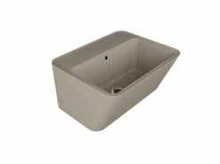 Lavabo Sospeso/Appoggio Wynn 50X40Xh.25 In Ceramica Opaco Matera