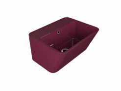 Lavabo Sospeso/Appoggio Wynn 50X40Xh.25 In Ceramica Lucido Vinaccia