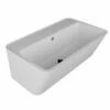 Lavabo Sospeso/Appoggio Wynn 70X40Xh.25 In Ceramica Opaco Bianco 1 Lavabo Sospeso/Appoggio Wynn 70X40Xh.25 In Ceramica Opaco Bianco -arredo bagno negozio lavabo wynn 70x40 bianco matt frontale