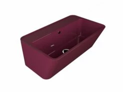 Lavabo Da Appoggio Wynn 70X40Xh.25 In Ceramica Lucido Vinaccia