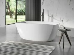 Vasca Freestanding Lybra 156,5x70 Cm Bianco Lucido