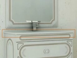 Lavabo Incasso Monet/Matisse Integrato 91X46 In Ceramica Lucido Bianco