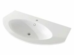 Lavabo Incasso Modo Unitop 92X52 In Resina Lucido Bianco