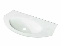 Lavabo Incasso Modo Top Vetro 92X52 Extra-Light Cristallo Lucido Bianco