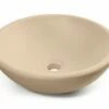 Lavabo Da Appoggio Norma In Resina Opaco Crema Marfil -arredo bagno negozio norma lavabo arredo crema marfil