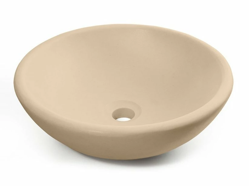 Lavabo Da Appoggio Norma In Resina Opaco Crema Marfil 3 Lavabo Da Appoggio Norma In Resina Opaco Crema Marfil