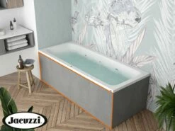 Pannello Frontale Per Vasca Idromassaggio Jacuzzi® Silk 170 Cm Cemento