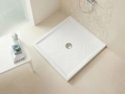 Piatto Doccia Aqua 90X90 H5,5 Ceramica Bianco
