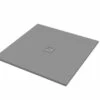 Piatto Doccia Quadrato Crypto 100x100 H2,5 Cm In Resina Grigio -arredo bagno negozio piatto doccia crypto grigio opaco quadrato 100x100 1