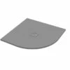 Piatto Doccia Semicircolare Crypto 90x90 H2,5 Cm In Resina Grigio -arredo bagno negozio piatto doccia crypto grigio opaco semicircolare 90x90 1