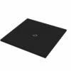 Piatto Doccia Quadrato Crypto 90x90 H2,5 Cm In Resina Nero -arredo bagno negozio piatto doccia crypto nero opaco quadrato 90x90 1