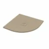 Piatto Doccia Semicircolare Crypto 80x80 H2,5 Cm In Resina Sabbia -arredo bagno negozio piatto doccia crypto sabbia opaco semicircolare 80x80 1