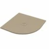 Piatto Doccia Semicircolare Crypto 90x90 H2,5 Cm In Resina Sabbia -arredo bagno negozio piatto doccia crypto sabbia opaco semicircolare 90x90 1