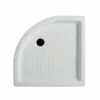 Piatto Doccia Dai 80X80 H10 Semicircolare Ceramica Bianco -arredo bagno negozio piatto doccia dai minimale 70976