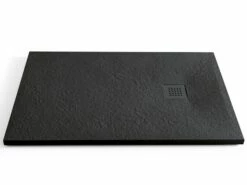 Piatto Doccia Pietra 70x100 H3 In Ceramica Effetto Pietra A Spacco Nero
