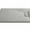 Piatto Doccia Stone 80X140 H2,6 In Resina Grigio Cemento -arredo bagno negozio piatto doccia stone rettangolare grigio cemento 1