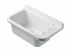 Pilozzo Lavanderia Interno/Esterno Incasso 59X34 Polipropilene Opaco Bianco