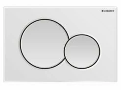 Placca Wc Geberit Sigma 01 2 Pulsanti Bianca