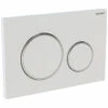Placca Wc Geberit Sigma20 2 Pulsanti Bianco/Cromo/Bianco -arredo bagno negozio placca sigma20 bianco cromo bianco