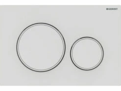 Placca WC Geberit Sigma 20 2 Pulsanti Bianco Opaco/Bianco/Bianco Opaco