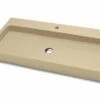 Lavabo Appoggio/Incasso Ponza 100 In Resina Opaco Crema Marfil 1 Lavabo Appoggio/Incasso Ponza 100 In Resina Opaco Crema Marfil -arredo bagno negozio ponza 100 lavabo arredo crema
