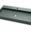 Lavabo Appoggio/Incasso Ponza 100 Grigio Carnico In Resina Opaco Grigio Carnico -arredo bagno negozio ponza 100 lavabo arredo grigio