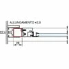 Profilo Di Allungamento Relax 25x25 +2,5cm Inox -arredo bagno negozio profilo allungamento relax 2 5cm