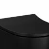 Sedile Wc Sento Slim Soft-Close Nero Opaco -arredo bagno negozio sedile wc sento slim soft close nero opaco