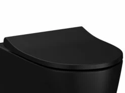 Sedile Wc Sento Slim Soft-Close Nero Opaco