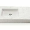 Lavabo Top Slate 90 In Resina Bianco Carrara -arredo bagno negozio slate lavabo arredo bianco