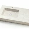 Lavabo Top Slate 90 In Resina Decorato Bianco -arredo bagno negozio slate lavabo arredo decape