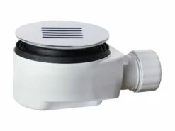 Piletta Doccia Slate Ø 90 Mm Griglia Piatta Cromo