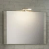 Specchio Bagno Smile Cm. 89X60 Larice Grigio -arredo bagno negozio smile 90 specchio