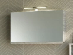 Specchio Bagno Smile Contenitore 90X51 Larice Grigio