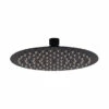 Soffione Doccia Low Ø20 Cm Acciaio Inox Tondo Nero Opaco -arredo bagno negozio soffione doccia low 20 cm acciaio inox tondo nero opaco