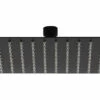 Soffione Doccia Low 20X20 Acciaio Inox Quadrato Nero Opaco -arredo bagno negozio soffione doccia low 20x20 acciaio inox quadrato nero opaco