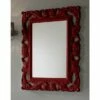 Specchio Bagno Barocco 94X75 Bordeaux -arredo bagno negozio specchiera bordeaux