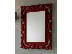 Specchio Bagno Barocco 94X75 Bordeaux