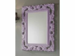 Specchio Bagno Barocco 94X75 Lilla