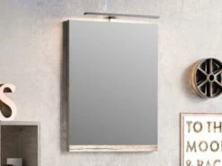 Specchio Bagno Smart 49X61,5 Altezza 2 Natural Oak