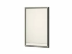 Specchio Bagno Con Luce Led Classic 90x59 Cm Grigio Nuvola