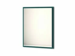 Specchio Bagno Con Luce Led Classic 90x73 Cm Blu Petrolio